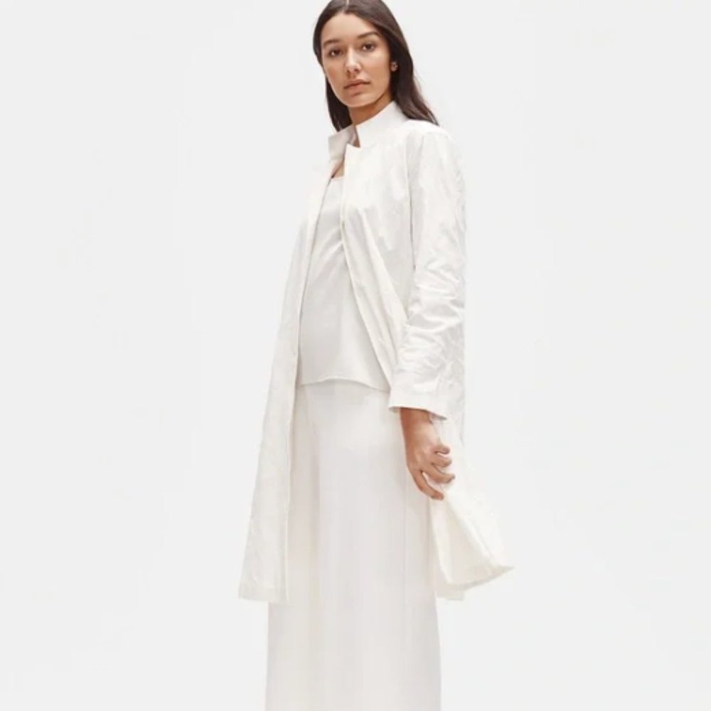 NWT Eileen Fisher Organic Cotton Steel Jacket in Medium